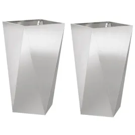donica-2-pcs-srebrny-40-x-40-x-75-cm-stal-nierdzewna