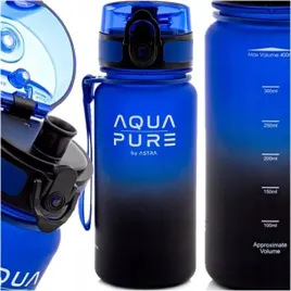 bidon-aqua-pure-astra-butelka-na-wode-400ml-tritan-szkolny-niebieski-czarny