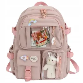 plecak-szkolny-rozowy-tornister-z-misiem-brelok-dla-dziewczynki-dziecka