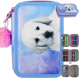 piornik-szkolny-trzykomorowy-dla-dziewczynki-pies-z-pieskiem-galaxy