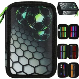 piornik-szkolny-trzykomorowy-potrojny-z-wyposazeniem-pilka-nozna-football