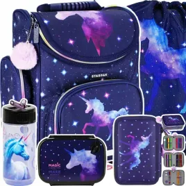 tornister-szkolny-dla-dziewczynki-jednorozec-galaxy-piornik-trzykomorowy