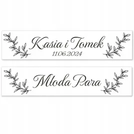 tablice-samochodowe-na-wesele-50x11cm-zlote-czarne-napisy-slub-wesele-wzory