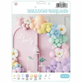 girlanda-balonowa-pastelowe-kwiaty-balony-132szt