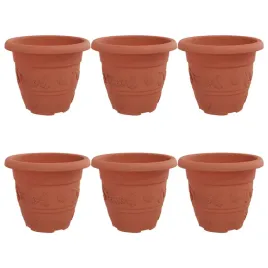 okragla-doniczka-na-kwiaty-6-pcs-czerwony-ceglasty