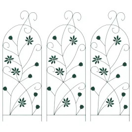 ogrodzenie-ogrodowe-3-pcs-zielony-112-x-40-cm-stal