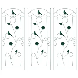 ogrodzenie-ogrodowe-3-pcs-zielony-112-x-40-cm-stal