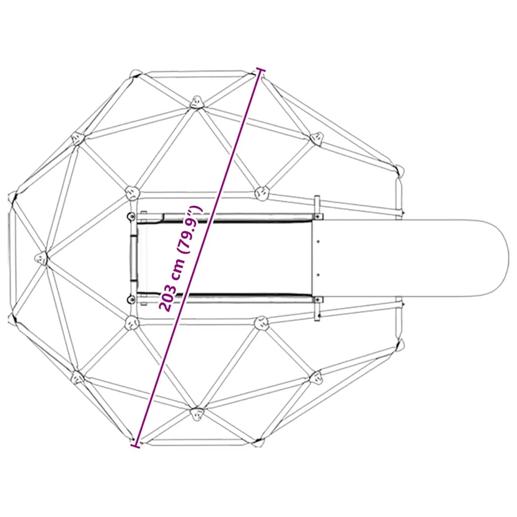 domek-do-wspinaczki-niebieski-stal-stan-nowy