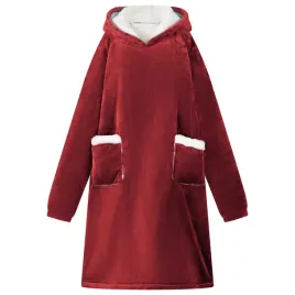 bluza-koc-bordeaux-czerwony-m-fleece-i-flanela