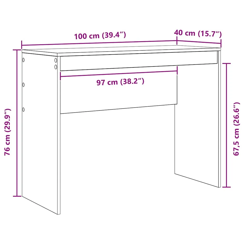 biurko-czarny-dab-100-x-40-x-76-cm