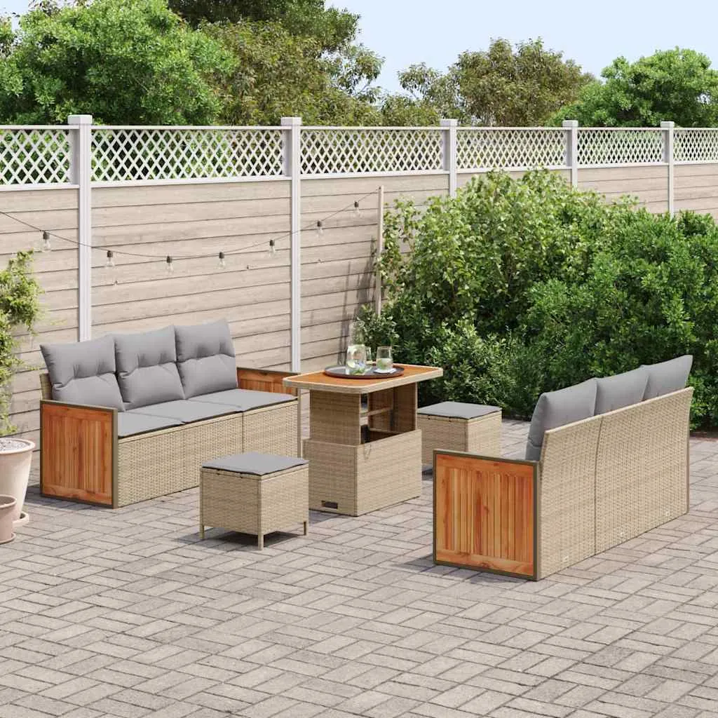 zestaw-sof-na-ogrod-9-pcs-bezowy-polirattan-stan-nowy