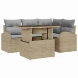 zestaw-sof-na-ogrod-z-poduszka-5-pcs-bezowy-polirattan