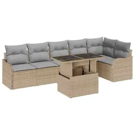 zestaw-sof-na-ogrod-z-poduszka-7-pcs-bezowy-rattan-poli
