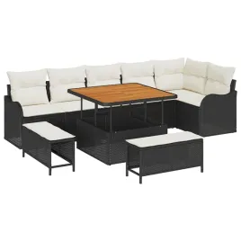 zestaw-sof-na-ogrod-z-poduszka-9-pcs-czarny-i-kremowy