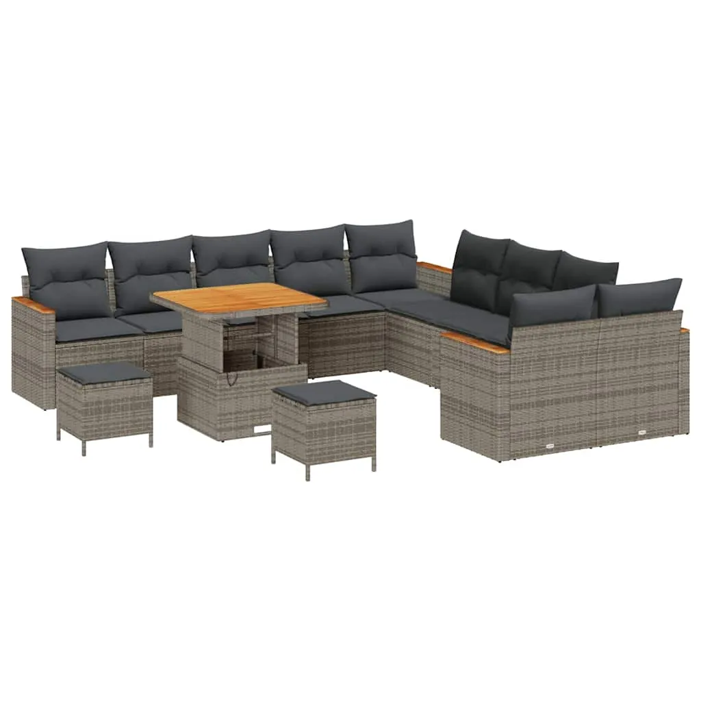 zestaw-sof-na-ogrod-13-pcs-szary-polirattan-stan-nowy