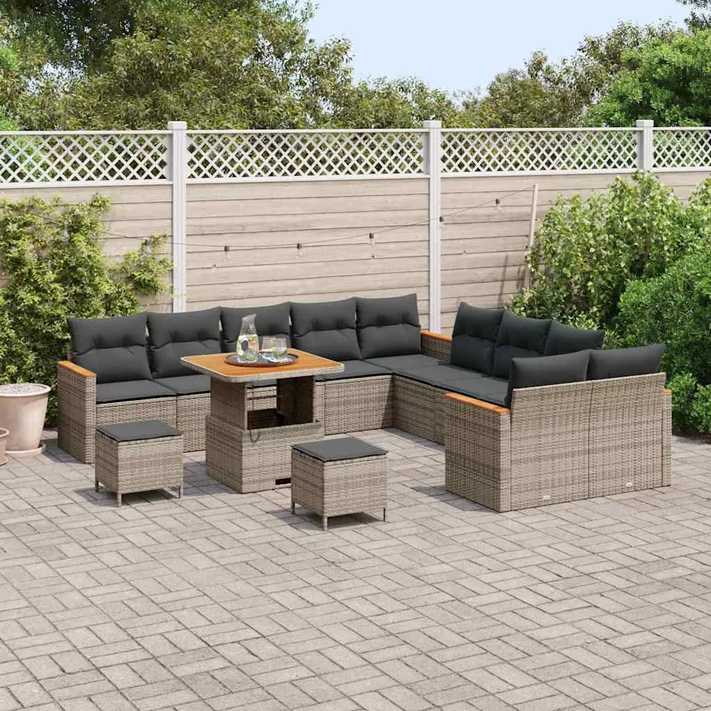 zestaw-sof-na-ogrod-13-pcs-szary-polirattan-stan-nowy
