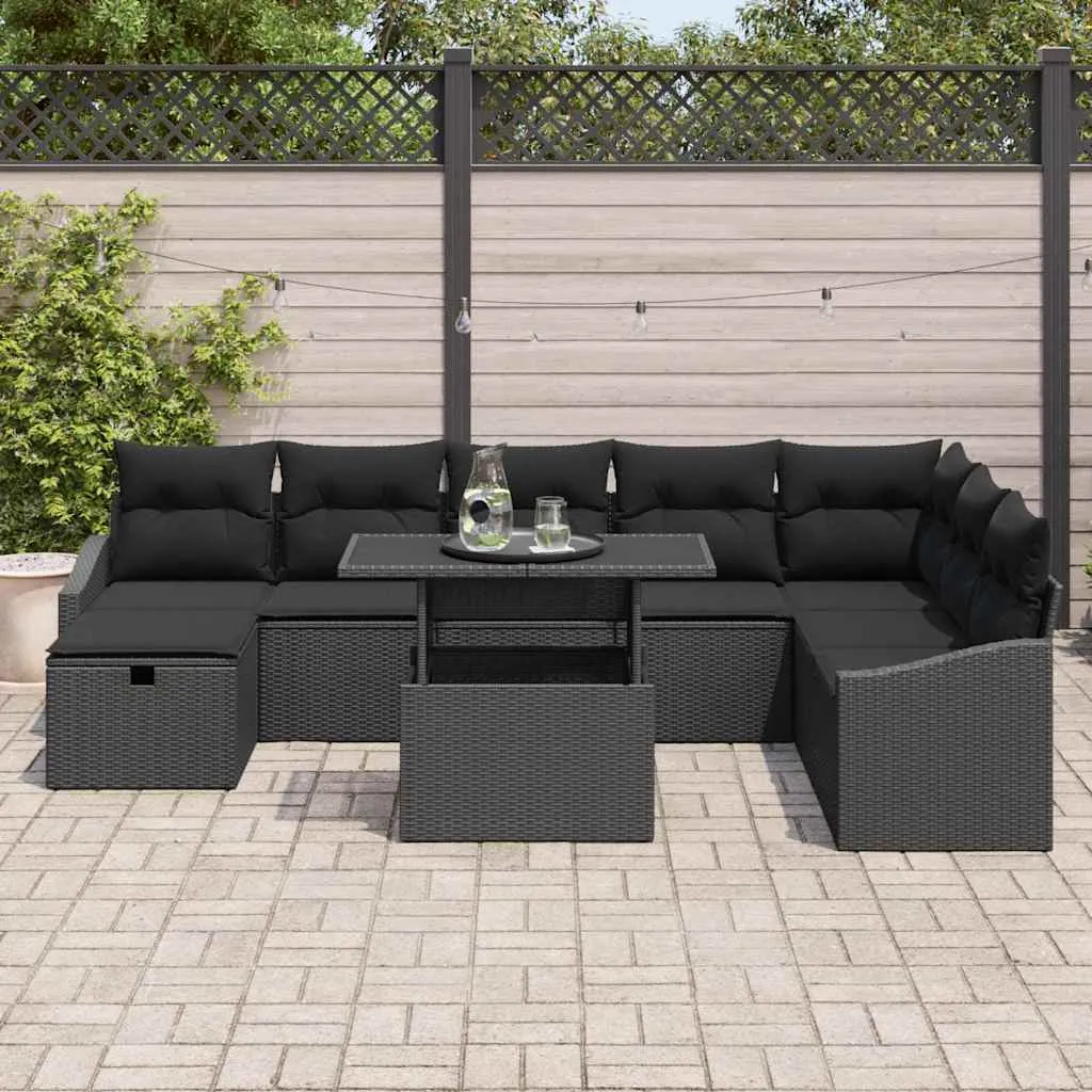 zestaw-sof-na-ogrod-9-pcs-czarny-polirattan-stan-nowy