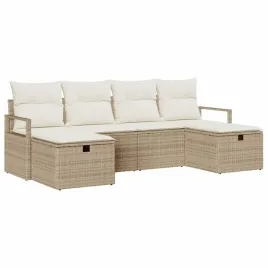 zestaw-sof-na-ogrod-z-poduszka-6-pcs-bezowy-polirattan