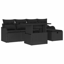 zestaw-sof-na-ogrod-z-poduszka-6-pcs-czarny-polirattan