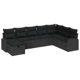 zestaw-sof-na-ogrod-z-poduszka-8-pcs-czarny-polirattan
