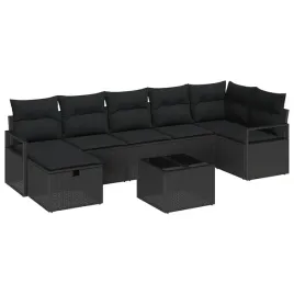 zestaw-sof-na-ogrod-z-poduszka-8-pcs-czarny-polirattan