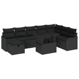 zestaw-sof-na-ogrod-z-poduszka-9-pcs-czarny-polirattan