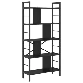 polka-na-ksiazki-czarny-dab-75-x-30-x-156-cm