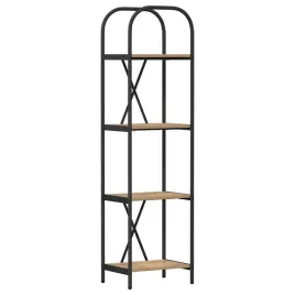 polka-na-ksiazki-dab-rzemieslniczy-40-x-30-x-146-cm