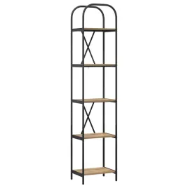 polka-na-ksiazki-dab-rzemieslniczy-40-x-30-x-183-cm