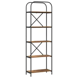 polka-na-ksiazki-stare-drewno-60-x-30-x-183-cm