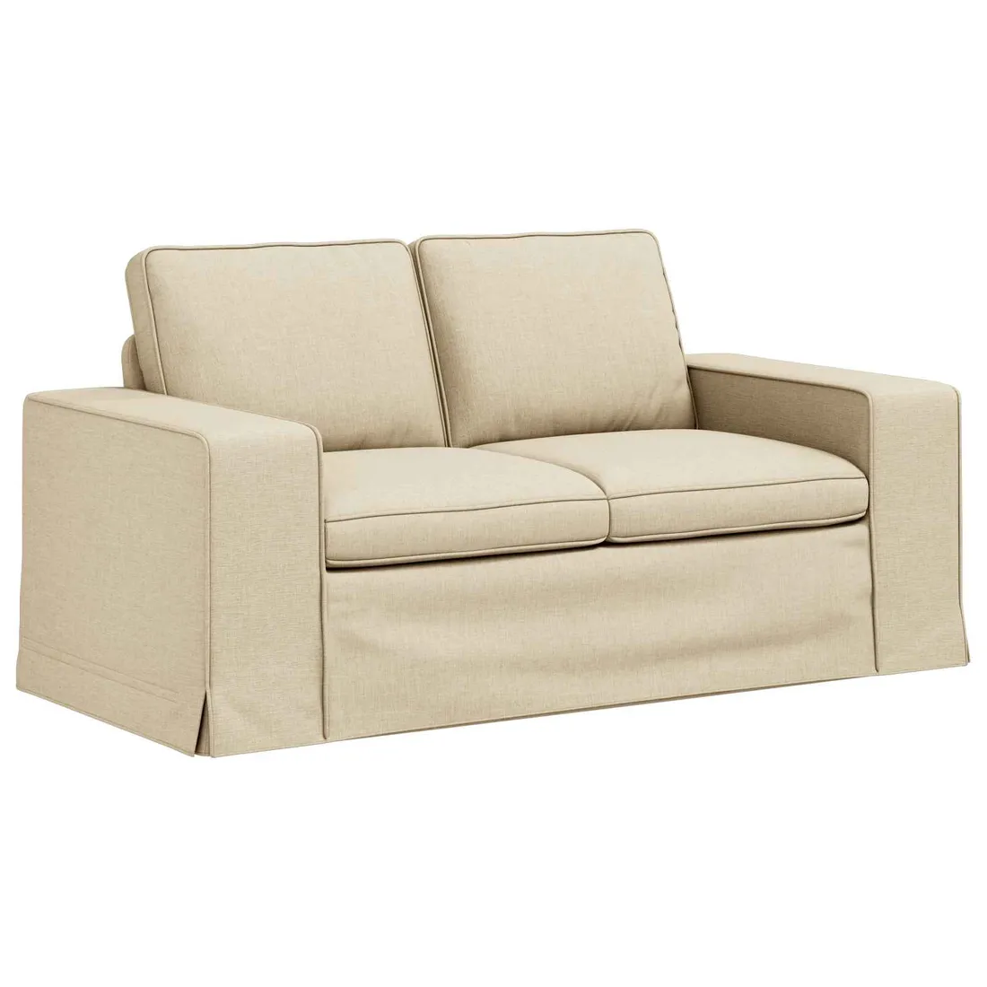 sofa-120cm-2-pcs-kremowy-metal-stan-nowy