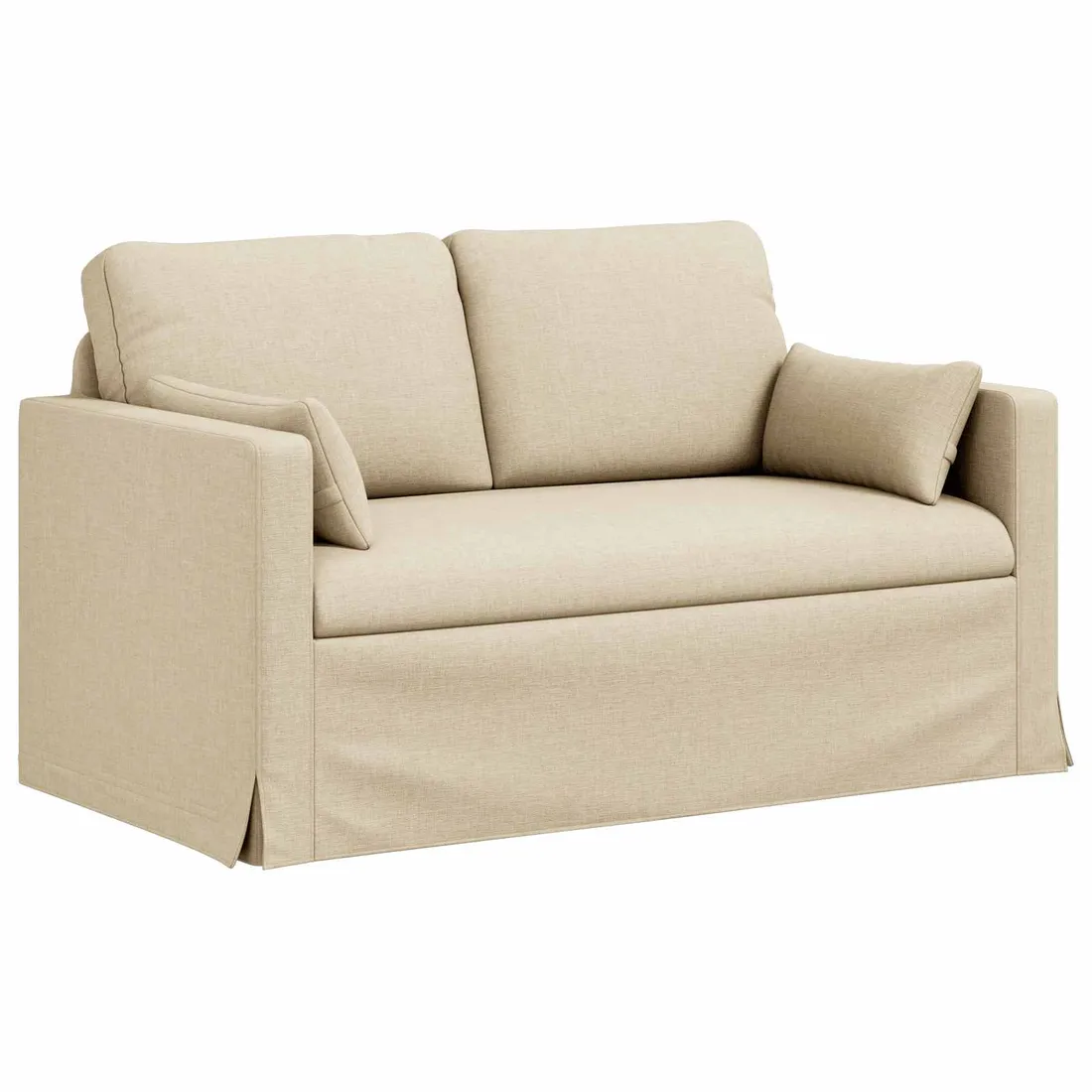 sofa-120cm-2-pcs-kremowy-metal-stan-nowy