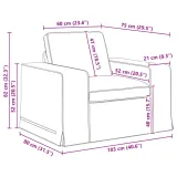 sofa-120cm-2-pcs-niebieski-metal-marka-vidaxl-stan-nowy