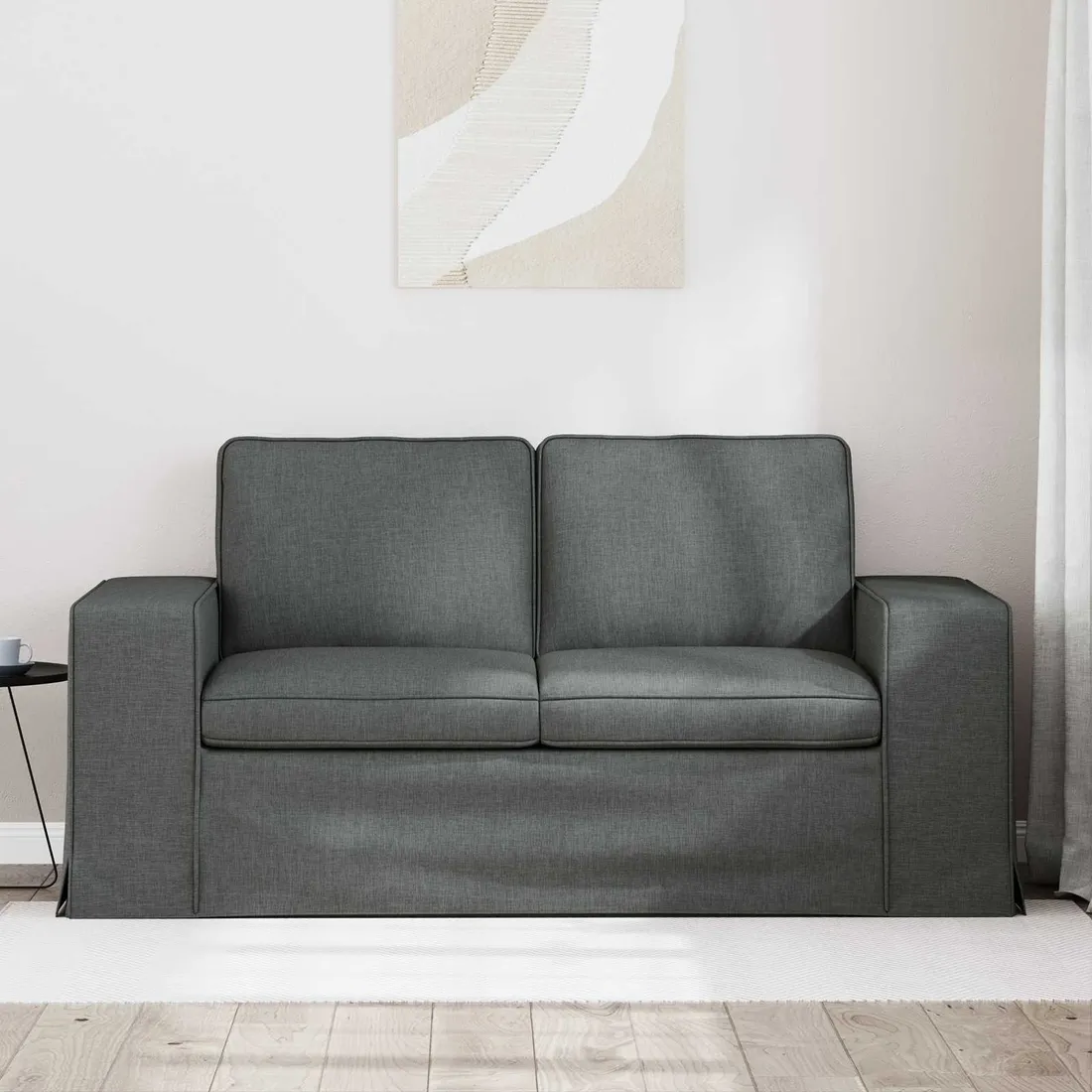 sofa-120cm-ciemnoszary-metal-stan-nowy