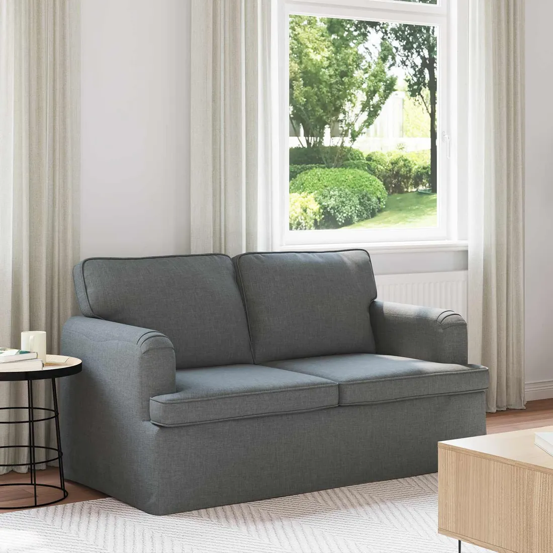 sofa-120cm-ciemnoszary-metal
