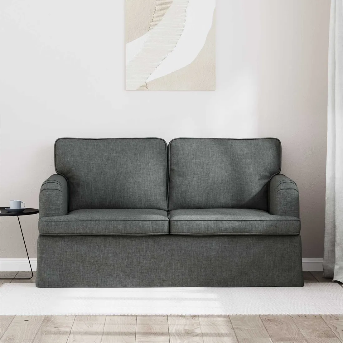 sofa-120cm-ciemnoszary-metal-stan-nowy