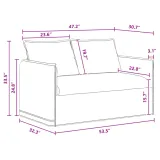 sofa-120cm-ciemnoszary-metal-marka-vidaxl-kod-producenta-42024512