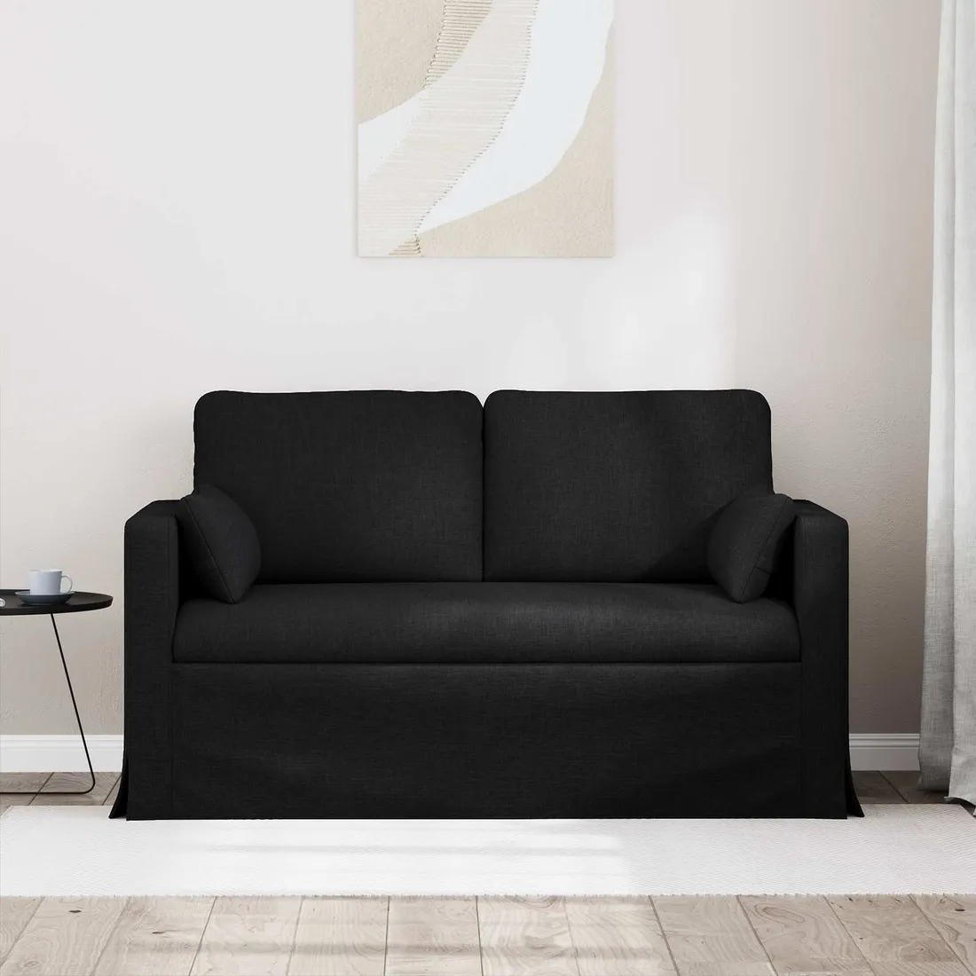 sofa-120cm-czarny-metal-stan-nowy