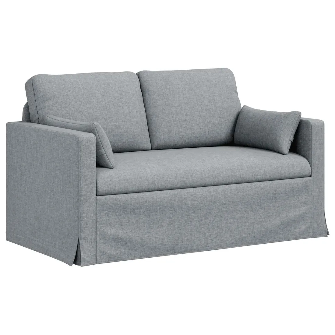 sofa-120cm-jasnoszary-metal-stan-nowy