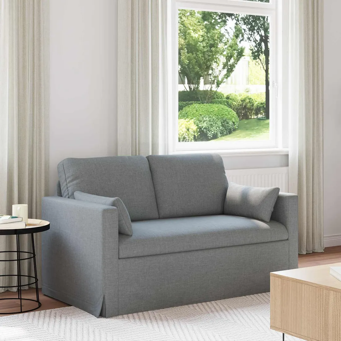 sofa-120cm-jasnoszary-metal