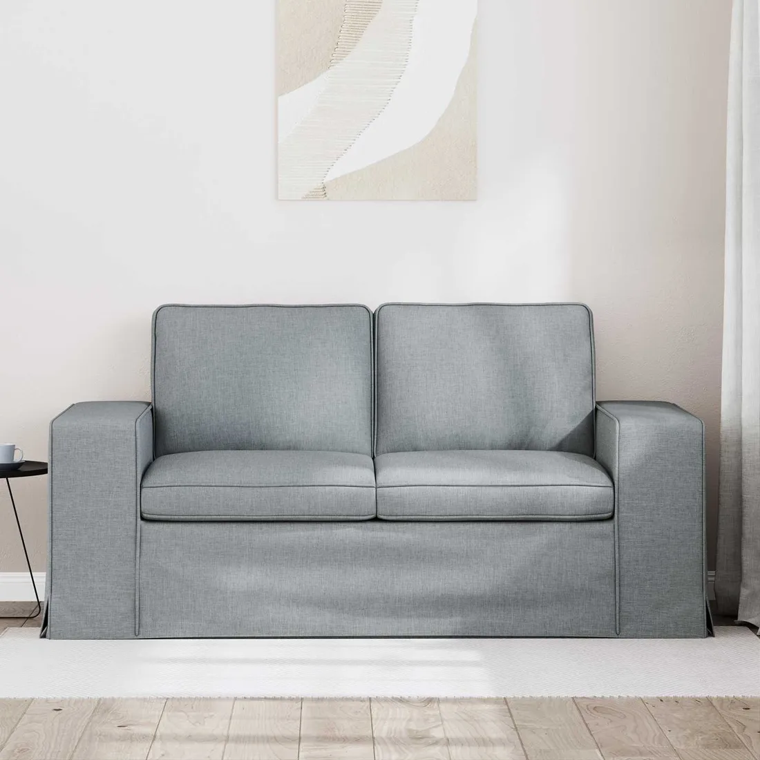 sofa-120cm-jasnoszary-metal-stan-nowy