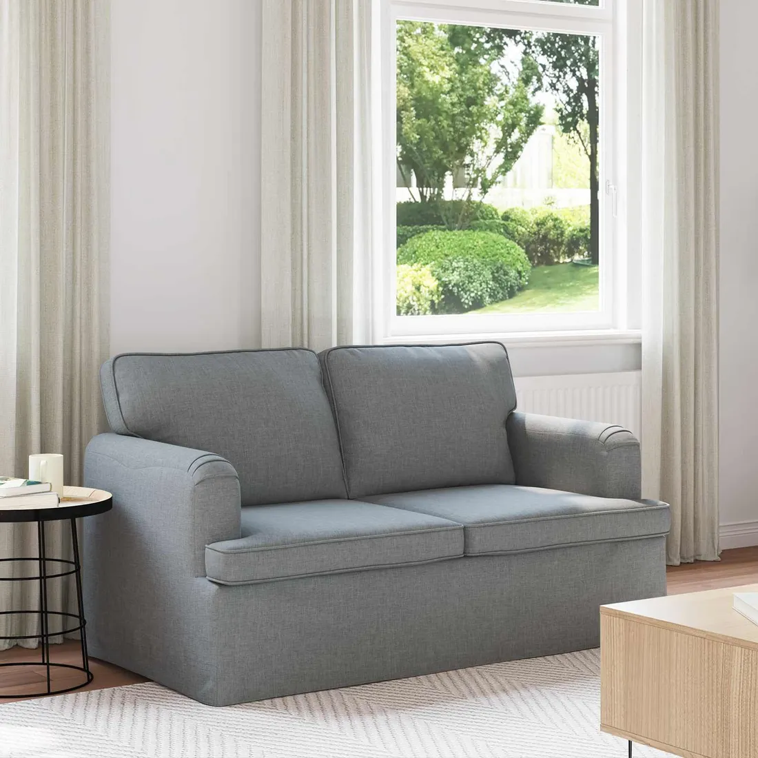 sofa-120cm-jasnoszary-metal