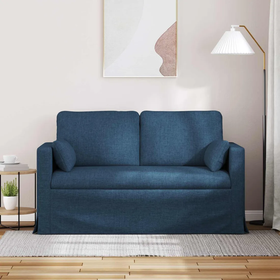 sofa-120cm-niebieski-metal-stan-nowy