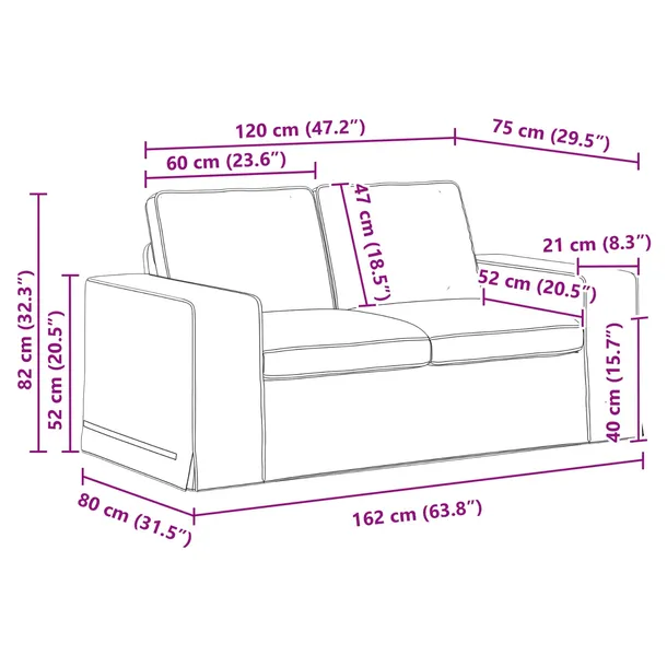sofa-120cm-niebieski-metal-marka-vidaxl-stan-nowy