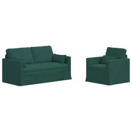 sofa-140cm-2-pcs-ciemna-zielen-metal