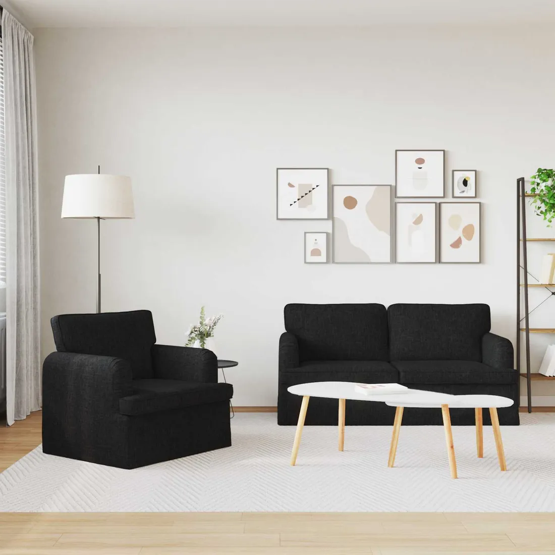sofa-140cm-2-pcs-czarny-metal-stan-nowy
