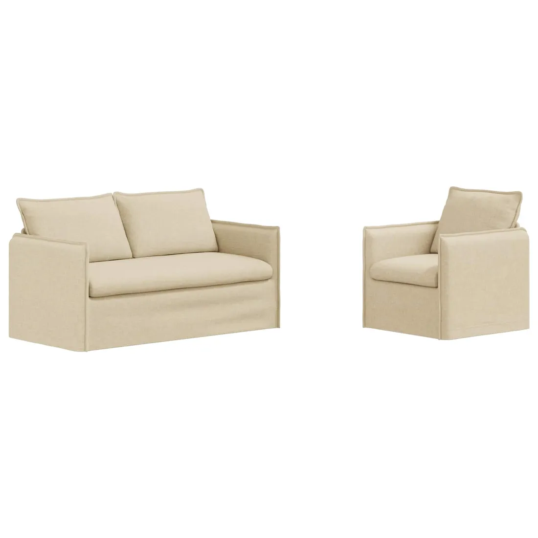 sofa-140cm-2-pcs-kremowy-metal-stan-nowy