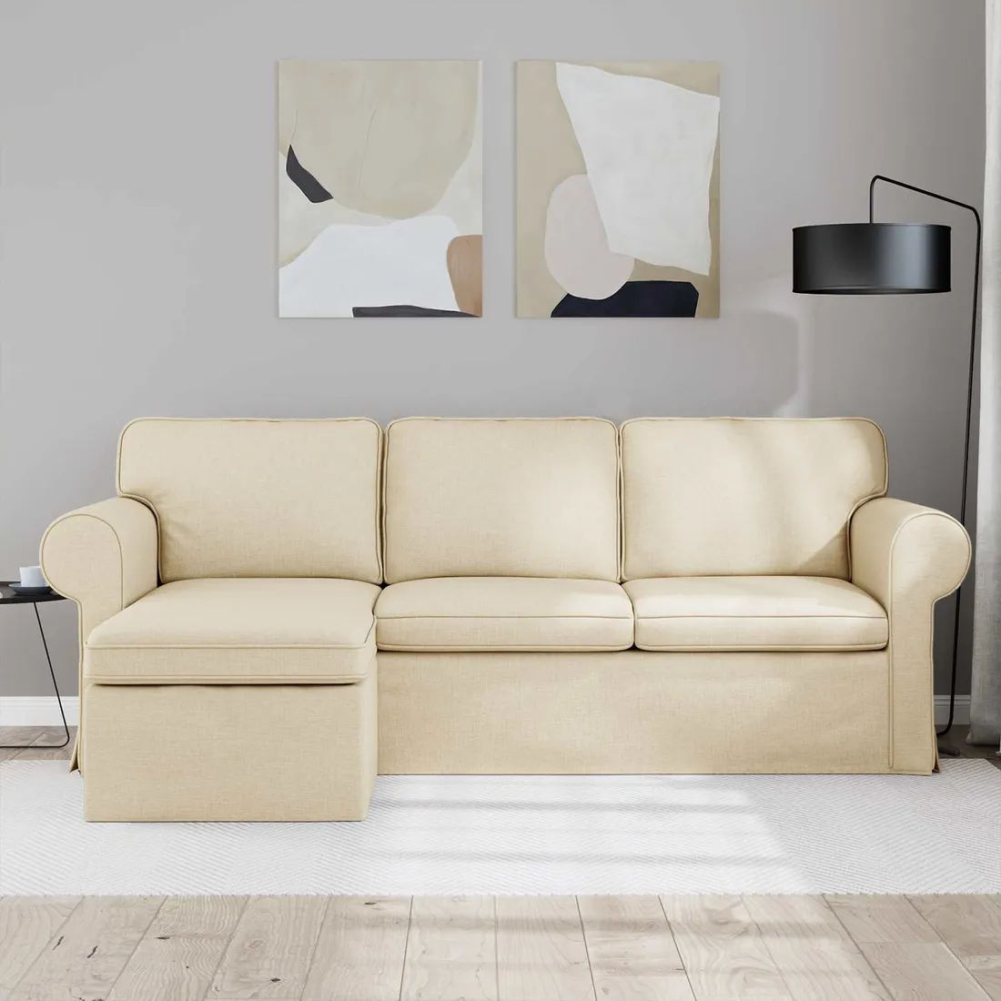 sofa-180cm-kremowy-metal-stan-nowy