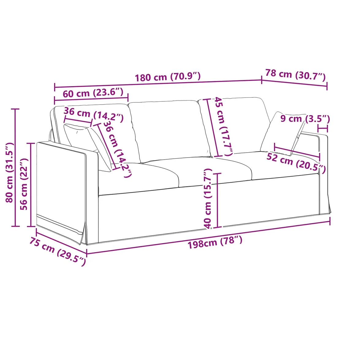 sofa-180cm-rozowy-metal-stan-nowy
