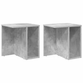 stolik-koncowy-2-pcs-betonowy-szary-37-x-32-x-40-cm